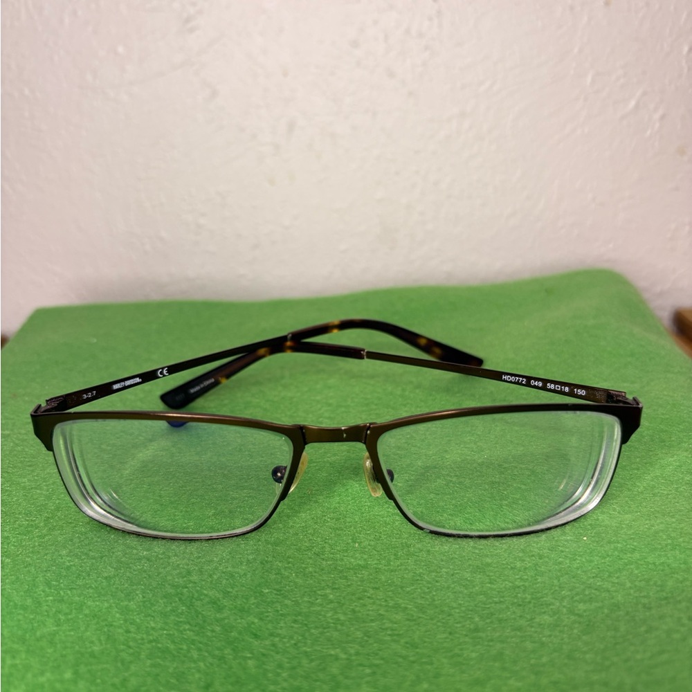 Harley-Davidson Black and Brown Glasses